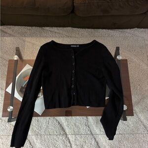 Stradivarius Black Knit Top